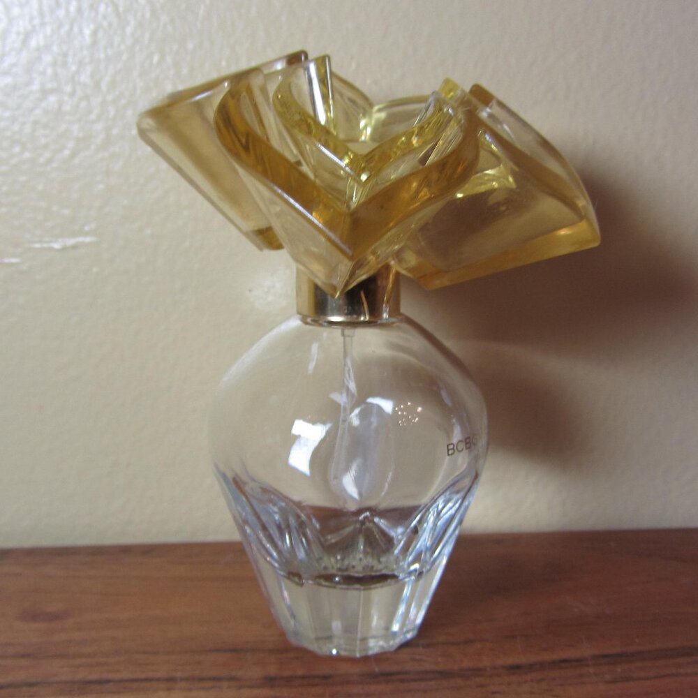 BCBGmaxazria bon chic 1 OZ empty perfume bottle vanity décor crafting (C238)